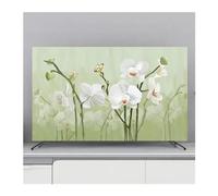 FJOADNVM Funda Para TV Cubierta protectora for TV, cubierta antipolvo for colgar en el hogar, for, decoración Universal de flores for, Simple(C,32inch 80x50cm)