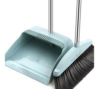 FJOADNVM Juego De Escoba Y Recogedor Cepillo de Limpieza, Juego recogedores Escoba y Pala, recogedor Plegable, Limpiador Agua baño Alta Gama for Barrer Basura mágica(Blue)
