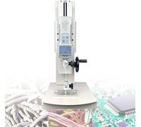 FJYAWEN Medidor De Fuerza Digital De Empuje Y Tracción con USB - Banco De Prueba Manual De Empuje Y Tracción, Accionado por Volante, Espesor De Sujeción De 0 a 8 Mm, Carrera De 270 Mm standard-200N
