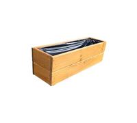 FKL DESIGN Home Deco Jardinera de Madera 60 cm - Macetero de Abeto Impregnado con Revestimiento y Drenaje - Jardinera para Balcón Terraza y Jardín - Montada, D27 (Roble, 60 cm)