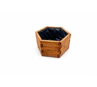 FKL DESIGN Home Deco Jardinera de Madera Jardinera para terraza de jardín Jardinera de Madera Impregnada D26 (Teca, 51 x 44 x 23 cm)