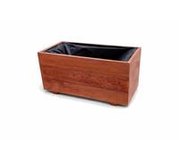 FKL Design Home Deco - Jardinera de madera, maceta para jardín, terraza, caja de madera impregnada D26 (60 x 30 x 29 cm)
