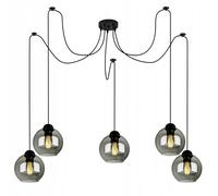 FKL DESIGN Home Deco Lámpara De Techo, Colgante Bola, Color: Negro, Gris, Blanco, 830N100 (DP5)