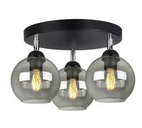 FKL DESIGN Home Deco Lámpara De Techo, Colgante Bola, Color: Negro, Gris, Blanco, 830N100 (EG3)
