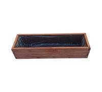 FKL DESIGN Home Deco Nuevo Jardinera de Madera Top Jardinera terraza jardín Lista para Montar D2 Nogal (100 cm)