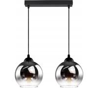 FKL DESIGN: Lámpara de techo decorativa para el hogar, modelo "Deckenlampe", tipo colgante, diseño esférico, color , detalles en cobre, pantalla transparente