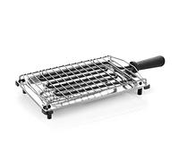 Flama Barbacoa 422FL, 2000W, Bandeja Inferior de Acero Inoxidable, Superficie de cóccion 340 x 290 mm, Desmontable, Resistencia Extraíble