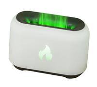 Flame Diffuser, 3D Flame Desk Humidifier Air Diffuser for Home, Cool Mist 150 ml, USB Powered Aromatherapy Machine with 7 Colors Light for Room Decor, Bedroom, Office
