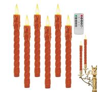 Flameless Taper Candlesticks, Flickering LED Candlesticks, Battery Operated Light Set, Realistic Flame Effect, Safe Ambient Glow, for interior Outdoor Party Banquet, Celebration Use