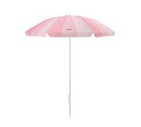 Flamingueo Sombrilla Playa Grande 220x180cm - Parasol con Protección Solar UPF 50+ para Playa, Jardín y Piscina - Orientación y Altura Regulable - Poliéster Waterproof - Rosa