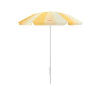 Flamingueo Sombrilla Playa Grande 220x180cm - Parasol con Protección Solar UPF 50+ para Playa, Jardín y Piscina - Orientación y Altura Regulable - Poliéster Waterproof - Amarillo