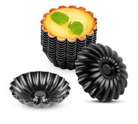Flaneras Acero Inoxidable Paquete de Doce,Molde Tarta con Diseño de Crisantemos,Moldes Reposteria Gruesosmolde Desmontable Apto para su Uso en Hornos,Freidoras de Aire Caliente y para Hornear