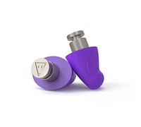 Flare Earshade Pro - Tapones para los oídos - Bloquea el sonido - Titanio aeroespacial y espuma viscoelástica súper suave - Violeta