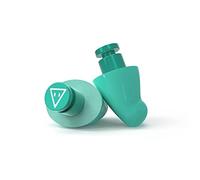 Flare Earshade - Tapones para los oídos - Bloquea el sonido - Aluminio aeroespacial y espuma viscoelástica súper suave - Verde