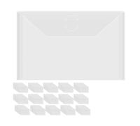 Flaroey 150 Sobres de Almacenamiento de 7x5 Pulgadas, Sobres de Plástico Resellables, Bolsa de Almacenamiento para Sellos Transparentes, Troqueles, Papel para Álbumes de Recortes