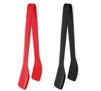 Flaroey 2 Pinzas de Cocina de Silicona de 11 Pulgadas, Pinzas de Cocina para Cocinar, Pinzas para Servir con Puntas de Silicona, Pinzas para Tostadas, Pinzas para Ensalada A