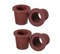 Flaroey 4 Piezas de Anillo con Orificio para Sombrilla de Mesa de Patio, Estabilizadora de Cono de Sombrilla para Orificio de Mesa de Patio de 2 A 2,5 Pulgadas, Marrón