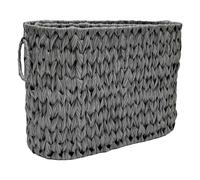Flaroey Cesta Tejida de Almacenamiento,Cesta de Mimbre Impermeable con Asas,Cesta Tejida Organizadora,Cesta de Despensa,Cesta de Almacenamiento de Mimbre C