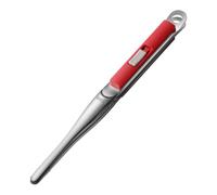 Flaroey Clip para Barbacoa de Acero Inoxidable, Utensilios de Cocina para Carne, Pinzas de Cocina, Accesorios para Hornear Ensaladas y Barbacoas para Acampar, Rojo