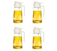 Flaroey Dispensador de aceite para cocina, dispensador de aceite, botella y vertedor, dispensador de 2 en 1, color , 4 piezas