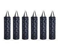 Flaroey Estante de almacenamiento de bolsas de plástico, bolsa de basura redonda para cocina, artículos , caja de almacenamiento de pared, almacenamiento de cocina, color negro