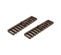 Flaroey Estante De Almacenamiento De CinturóN Multifuncional,Percha para CinturóN Corbata,Organizador Giratorio para CinturóN De Armario, Percha para Bufandas, Armario De Casa, 2 Piezas, C
