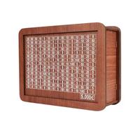 Flaroey Hucha de Madera para NiñOs Adultos, Hucha con Contador, Lata para Ahorrar Dinero, Hucha con Objetivo de Conteo 5000