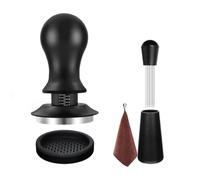 Flaroey Juego de 5 accesorios de café espresso con manipulador de espresso, herramienta WDT, agitador de café, jarra de espuma de 53 mm
