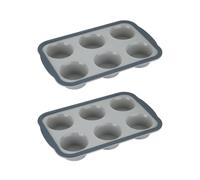 Flaroey Molde para Hornear de Silicona para Bricolaje, Molde para Hornear, Molde para Pasteles Antiadherente, Molde para Hornear Duradero, Fácil de Desmoldar, Limpiar 2 Piezas