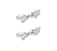 Flaroey Soporte para Palillos Aleación Retro Dragón Palillos Estante Cuchillo Cuchara Tenedor Soporte Palillos Resto, Plata 2 Piezas