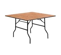 Flash Furniture Mesa de Banquete Plegable de Madera Cuadrada Gerry de 4 pies