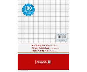 Flashcards fuente, flashcard, 180 g/m², cruzadas A6, a cuadros, envuelto, blanco