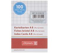 Flashcards fuente, flashcard, 180 g/m², cruzadas A8, a cuadros, blanco