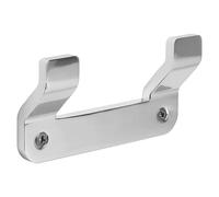 Tatay Colección Flat, Colgador de pared de aluminio con capacidad para 2 toallas, Medidas 10 x 2.2 x 5.3 cm