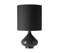 Flavia Lamps Lámpara de mesa Flavia base de lámpara gris Lino Negro M