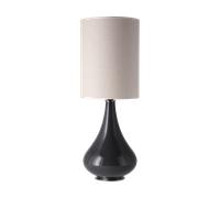 Flavia Lamps Lámpara de mesa Renata base de lámpara gris Milano Tostado L