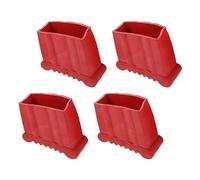 FLCPJGV 4 Piezas Cubierta de Pies de Escalera Almohadilla para Escalera Extensible Protector de Caucho Antideslizante Instalación Simple Adecuado para Garaje, 7,2x2,8 cm
