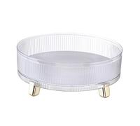 FLCPJGV Bandeja Organizadora Giratoria Bandeja Giratoria para Servir Frutas Organizador de Cosméticos con Diseño Transparente Y Ligero Adecuada P