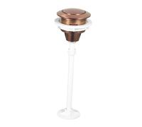 FLCPJGV Botón de Descarga para Inodoro Botón Universal Botón Recambio Botón Presión Material Duradero Fácil Colocación Adecuado para Hogares Baños, Oro Rosa