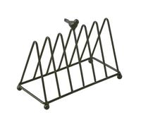 FLCPJGV Soporte para Vinilos Estante Organizador Porta Discos CD DVD Triangular Minimalista Hierro Resistente para Mantener Ordenados Medios Y Objetos, Negro, Individual