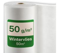 Fleece protector para plantas, de 50 g/m², en rol de 50 metros x 1 metro