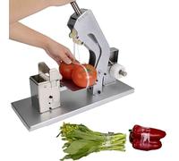 Flejadora de verduras semiautomática, carpeta de cinta eléctrica con mesa ajustable, acero resistente, para supermercados, mercados de agricultores, tiendas de alimentos frescos
