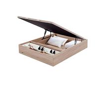 Flex - Canapé Abatible Madera 25 con Zapatero y Tapa con Tejido 3D de Flex - 105x190cm, Natural, No