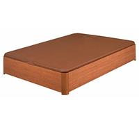 Flex Canape abatible Patas y accionamiento de Ruedas (150x200, Cerezo)