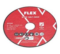 Flex Disco de corte fino 1 mm para acero inoxidable/acero M-CD 125 (disco de corte para amoladora angular, bajo chispa) 533348
