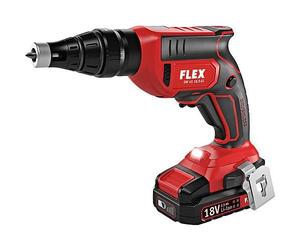 FLEX ELECTROPORTATIVO MACH MAK0396 - Destornillador de placa de yeso (18 V, DW 45 18.0-EC/2.5, conjunto Flex-2 baterías + cargador-467146