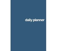 Flexible Daily Planner Notebook | Undated | A5 | Two-Page Layout: Hourly Schedule and Open Daily Sections | 150 pages