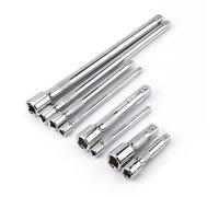 Flexible De Extensión Llave de carraca acero cromado 1/4", 3/8" y 1/2" con barra extensión larga 50/75/100/125 mm for manguito dirección accesorios biela