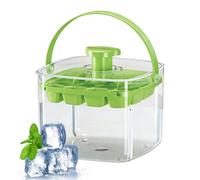Flexible Ice Maker Tray, Easy Release Freezer Mold Set, 5.2x3.79 Inches Ice Trays with Press Lid, Sturdy Cube Mold, Beverage Tray with Compact Design, Kitchen Accessory for Drinks Cocktails