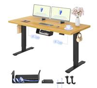 FLEXISPOT Escritorio Elevable Eléctrico 140X80cm con Tablero Entero con 2 Motor, Standing Desk, Mesa Elevable Escritorio de Elevable con 4 Opciones de Memoria Inteligente para Oficina y Hogar-Arce